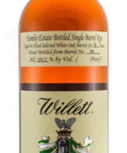 Willett Family 9 Year Old Estate Bottled Single Barrel Aged in White Oak Barrels White Elephant Straight Rye Whiskey