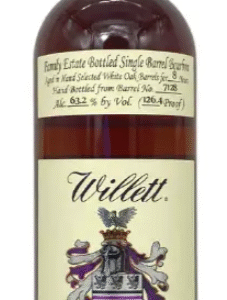 Willett Family Estate 8 Year Old Single Barrel #7128 "Don't H8 The Player" Bourbon Whisky
