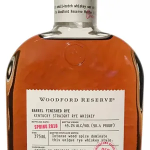 Woodford Reserve Distillery Series Barrel Finished Rye Whiskey Spring 2018 | 375ML