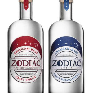 Zodiac Vodka 2 Bottle Set (cherry & reg)